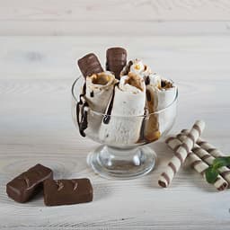 Banana Ice Cream Rolls